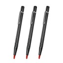 Kovový popisovač na sklo 3 ks rýsovací nástroj 14 cm kovové tělo pro značení dlaždic keramiky kovu a skla pro dílnu i montáž 2