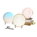 Kovový prezentačný stojan 15 cm Čierny výstavný držiak na tanier obraz fotografiu knihu Dekoračný podstavec pre vystavenie zberateľských predmetov 3