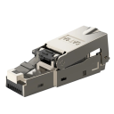 Kovový RJ45 konektor CAT6 CAT6A beznástrojové ukončení 40Gbps 2000MHz IDC pro kabely 22–24AWG stříbrná pro ethernetové sítě 3