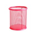 Kovový sieťovaný držiak na ceruzky 9,5x9 cm Štvorcový organizér na písacie potreby Odolný kelímok na pero Kancelársky stolný úložný box 2