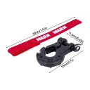 Kovový tažný hák pro naviják s tažným popruhem a pojistkou hák 18 mm popruh 36 mm kov Pro RC modely a autíčka na dálkové ovládání 6
