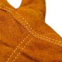 Kožené pracovní rukavice z hovězí kůže 25 × 12 cm, žlutohnědé, tepelně izolační a žáruvzdorné, odolné proti řezu, na svařování a zimu 9