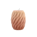 Közepes ovális gyertya- és szappankészítő forma spirálmintával 8,4 x 8,4 x 9,2 cm Szilikon forma dekorációkhoz 1