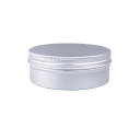 Kozmetická plniteľná dóza 150 ml Hliníková skrutkovacia nádobka strieborná 83 × 35 mm Obal na krém balzam masť kozmetiku a domácu kozmetiku 1