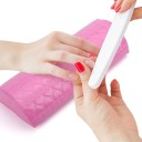 Kozmetický polštárik pod ruku 7 x 12,8 x 29 cm Mäkká opierka ruky Omyvateľný prenosný vankúš so zipsom pre modeláž nechtov 3