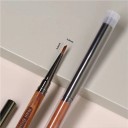 Kozmetický štetec na nechty trojuholníkový, drevená rukoväť kvetinové maľovanie na nechty šírka štetín 3,0 mm dĺžka štetín 9,0 mm 3