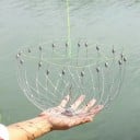 Krabbenkäfig aus Stahl, 72 cm. Stabile Krabbenfalle aus 20 Stahldrähten. Langlebige Metallkonstruktion. Effektiver Krabbenfang. Einfache Verwendung 2