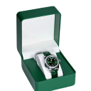 Krabička na hodinky s polštářem 11x10x7 cm PU kůže pevné dárkové pouzdro pro uložení náramkových hodinek a prezentaci 1