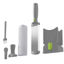 Kráječ masa s nastavitelnou tloušťkou řezu nerezová ocel ruční mechanický kráječ na maso, plátky a proužky 3