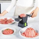 Kráječ masa s nastavitelnou tloušťkou řezu nerezová ocel ruční mechanický kráječ na maso, plátky a proužky 5