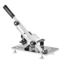 Kráječ masa, salámu, uzenin a zeleniny s pákovým ovládáním 15 × 12 × 29,5 cm kovový stříbrný černý pro kuchyňské krájení 1