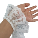 Krajkowa wstążka z kwiatowymi falbankami 6 cm x 91 cm Poliester nylon dekoracyjna koronka do ozdabiania sukien odzieży dodatków i kreatywnej 2