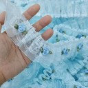 Krajkowa wstążka z różami 90 cm Szerokość 5 cm Poliestrowa dekoracyjna koronka do szycia ozdabiania odzieży dekoracje tekstylne ręczne tworzenie 2