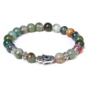 Kralenarmband met duivelsoog 8