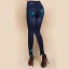 Krásné dámské džíny s dírami univerzální velikosti J699 5