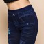 Krásné dámské džíny s dírami univerzální velikosti J699 7