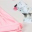Krásne dievčenské šaty s mačkou - Ružové 4