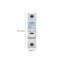 Κρατητής ασφάλειας DC 18 x 85,5 mm 1πολικός 1000 V για ηλιακά φωτοβολταϊκά συστήματα TOPV-30 βάση υψηλής τάσης προστασία FV gpV 3