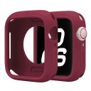 Kratzfester Rahmen für Apple Watch 44 mm Series 6 5 4 SE Weicher Silikonstoßschutz Schutzhülle iWatch Robuster Cover 22