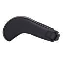 Krční polštář do auta paměťová pěna cca 18 × 28 × 9 cm potah z umělé kůže černý opěrka hlavy pro pohodlné cestování 2