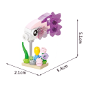 Kreatív mini építőjáték halacska pávszem 2,1 x 5,4 x 5,1 cm 3D Guppy modell 32 mikro téglából Színes építőblokkok 6 éves kortól 2