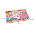 Kreativ uppsättning för smyckestillverkning 26 × 16,5 × 2,5 cm 40 fack Färgade gummiband Gummi och plast Med tillbehör för armband, halsband 2
