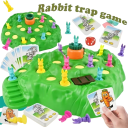 Kreatives Brettspiel Fangen der Kaninchen – Lustiges Spiel mit 4 Fallen, Entwicklung von Logik und Reflexen, ideal für Kinder und Familienabende 3