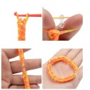 Kreativset zur Schmuckherstellung 26 × 13 × 2,5 cm 32 Fächer Bunte Gummibänder Gummi und Kunststoff Mit Zubehör für Armbänder, Halsketten und dekorative Accessoires 4