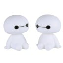 Kreslený robot Baymax s triasúcou sa hlavou Biela figúrka Dekorácia do auta Ozdoba interiéru Roztomilá zberateľská postavička 1