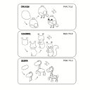 Kreslicí kniha pro děti 300 návodů krok za krokem formát A4 vzdělávací knížka modrá učení kreslení zvířat a předmětů 2