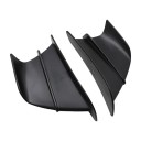 Křidélka aerodinâmicos universais para motocicleta ABS spoiler 175x100 mm design autocolante preto mate 4