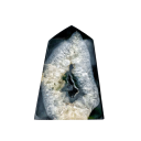 Kristall-Sardonyx-Spitze Naturstein 50–100 g schwarzer dekorativer Kristall unregelmäßige Form für Sammlung und Interieur 2