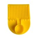Krmítor pentru albine din plastic cu bol de dozare 11,5 x 8,5 cm plastic galben pentru hrănirea albinelor în stup 4