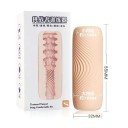 Krops-onanikop med realistisk inderside og riller 8,5x3,2 cm, diskret emballage 6