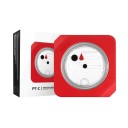 Kruhová řezačka 95,5 mm wolframový řezný bit hliníková slitina ABS červená s protiskluzovou podložkou pro přesné řezání 1