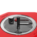 Kruhová řezačka 95,5 mm wolframový řezný bit hliníková slitina ABS červená s protiskluzovou podložkou pro přesné řezání 2