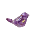 Kruunukristallinen lintupatsas koristefiguuri 2x3 cm luonnonkristallista sisustuselementti pieni koriste pöydälle 12