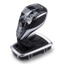 Krystalová radenie páka pre BMW, 3dielna sada s hlavicou iDrive, M označenie RND, ABS a krištáľ, číra/čierna, X3 F25, X4 F26, séria 5 F10, LHD 5