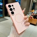 Kryt a Samsung Galaxy S26 S támogatással mágneses töltéshez A kamera védelmével PC és TPU anyagból Mágneses mobil tok 22