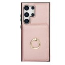 Kryt a Samsung Galaxy S26 Ultra S pénztárcával és kerek ujjfogóval Műbőr Kártya- és bankjegyzseb Állvány 17