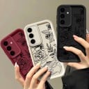 Kryt a telefonhoz Samsung Galaxy S25 FE virág- és rózsamintával Szilikon tok a mobilhoz Galaxy S25 FE fényképezőgép védelemmel 21