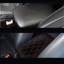 Kryt loketní opěrky 29 x 19 cm Univerzální černý kožený potah s červenými detaily Vodotěsný prachotěsný chránič opěrky do auta z umělé kůže 2