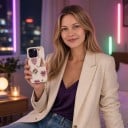 Kryt na iPhone 17 Air s motivem leoparda a srdcí PC a TPU Matný protiskluzový povrch Odolný proti nárazům a poškrábání 20