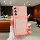 Kryt na Samsung Galaxy S25+ S kapsou na kartu Priehľadné silikónové puzdro Zosilnené rohy Obal na mobil i doklady 10