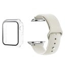 Kryt, tvrdené sklo a remienok pre Apple Watch 44 mm Series 6/5/4/SE – 9H ochranné sklo na displej, matný rámček hodiniek 22