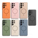 Kryt voor Samsung Galaxy S24 met ondersteuning voor magnetisch opladen met bescherming voor de camera van polycarbonaat en TPU Magnetisch 24