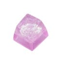 Krytka kláves dekorativní průhledný efekt artisan keycap pryskyřice pro mechanickou klávesnici herní setup a pracovní PC 2