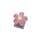 Krytka na klávesu květinový design průhledná křížová osa fialová růžová artisan keycap pro mechanickou klávesnici MX switch 2