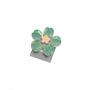 Krytka na klávesu květinový design průhledná křížová osa fialová růžová artisan keycap pro mechanickou klávesnici MX switch 1