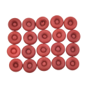 Krytka trysky tmelu ochranná těsnicí krytka 5 ks silikonová červená pro těsnicí pistole a uzavření lepidel 4